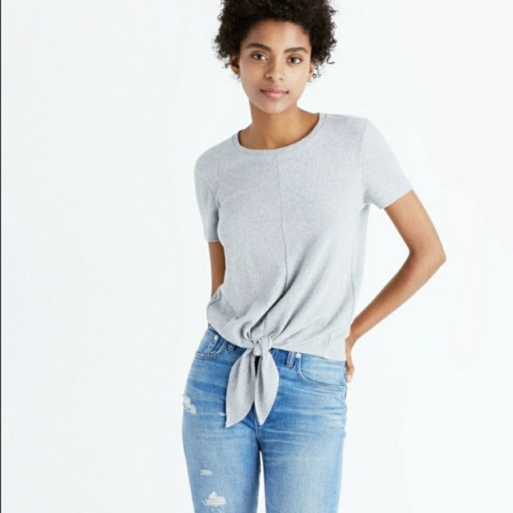 madewell front tie top xs